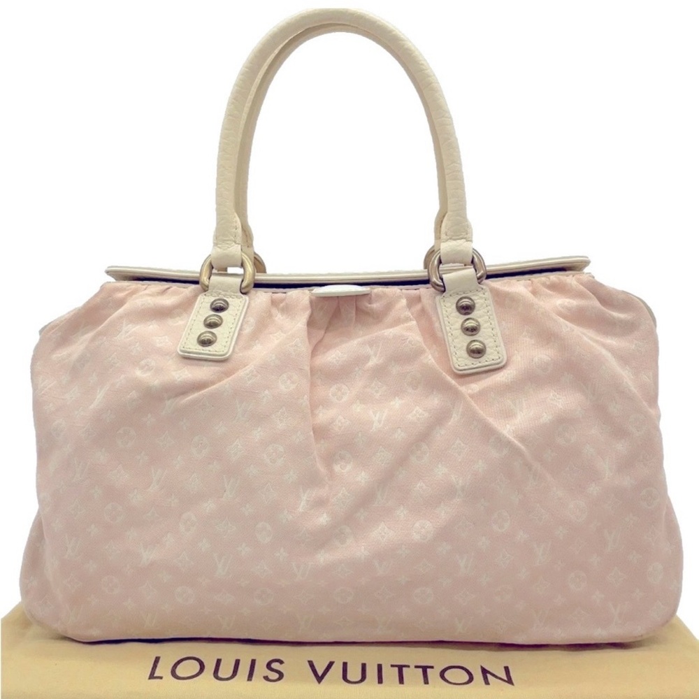 Louis Vuitton Pink Mini Lin Trapeze GM Handbag